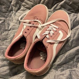 women’s deep pink old skool Vans size 8 US
